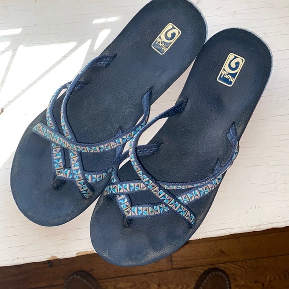 Teva Mush Mandalyn Ole Wedge Sandals size 10 - Picture 1 of 4